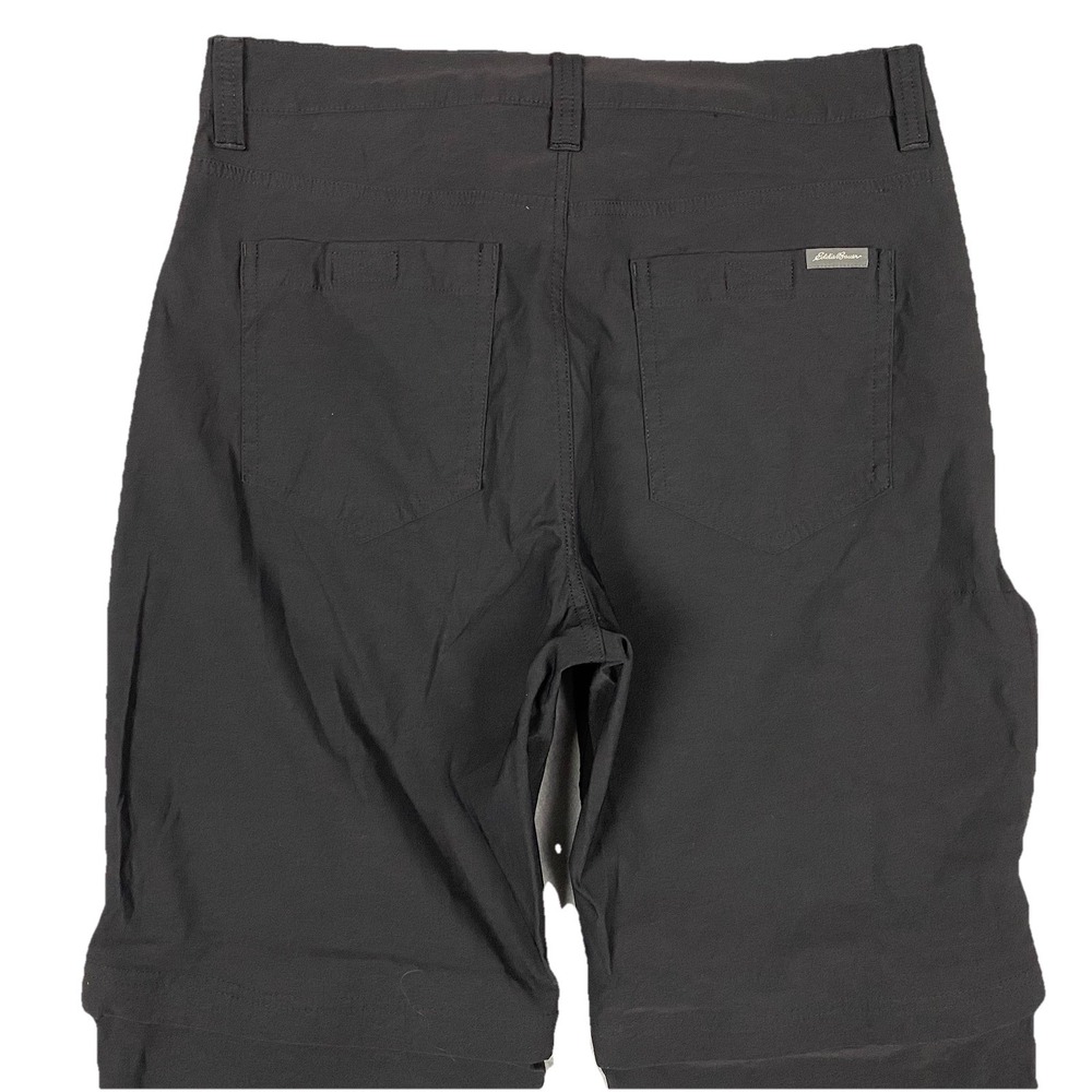 Eddie Bauer Black Convertible Tech Pants Mens Size 32 Hiking Shorts Stretch - Picture 4 of 10
